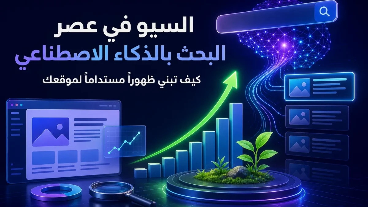 السيو في عصر البحث بالذكاء الاصطناعي: كيف تبني ظهوراً مستداماً لموقعك