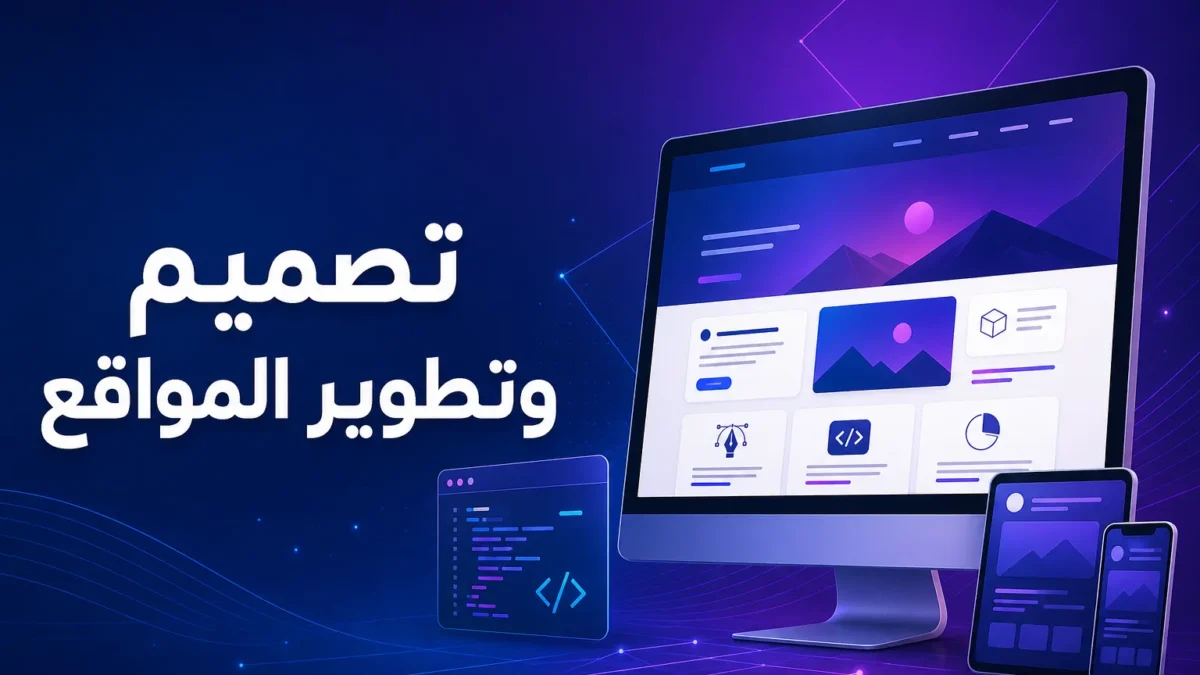 تصميم وتطوير المواقع